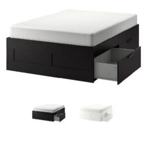 BRIMNES Bed Frame w storage