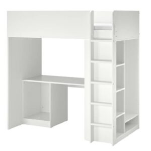 SMASTAD Loft Bed with desk and storage