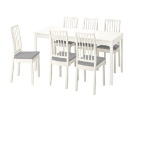 EKEDALEN / EKEDALEN Table and 6 chairs