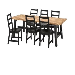 SKOGSTA / NORDVIKEN Table and 6 chairs