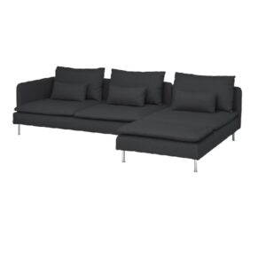 SÖDERHAMN 4-seat sofa w chaise longue